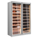 Raching CD1200A Amerykańska lodówka na wino i humidor na cygara ze stali nierdzewnej