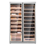podwójny humidor na cygara i wino
