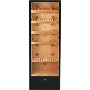 Kup czarny humidor Adorini Portofino z szafką do przechowywania cygar online